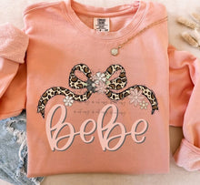 Load image into Gallery viewer, Leopard Bow Floral Name TRANSFER BIA JAN