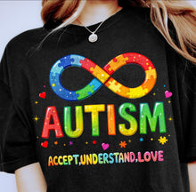 Load image into Gallery viewer, Autism Acceptance Understand Love Infinity TRANSFER