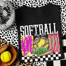 Load image into Gallery viewer, Softball Mom Pink Stripes DROPDOWN TRANSFER DWS FEB 26