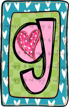 Load image into Gallery viewer, Valentines Box Letter Name CUSTOMIZED DTF Transfer