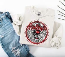Load image into Gallery viewer, Grey Leopard Circle Team Mascot DROPDOWN TRANSFER CAP