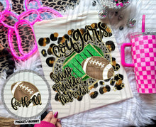 Load image into Gallery viewer, Snap Tackle Repeat Football Leopard Field Mascots Dropdown TRANSFER CAP JUNE 25