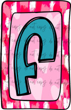 Load image into Gallery viewer, Valentines Box Letter Name CUSTOMIZED DTF Transfer