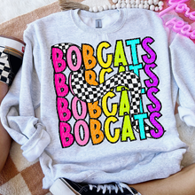 Load image into Gallery viewer, 80’s Stacked Checker Mascots DROPDOWN TRANSFER CSD FEB 26