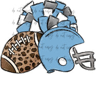 Load image into Gallery viewer, Football Pom Helmet (Add Name) Customized DTF TRANSFER