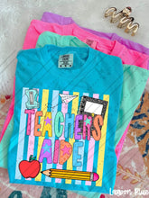 Load image into Gallery viewer, Pastel Stripes Pencil Apple School Grades & Occupations DROPDOWN TRANSFER CARTER JUNE 26