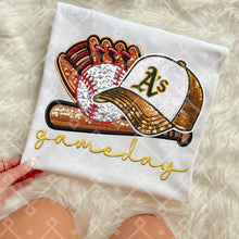 Load image into Gallery viewer, Gameday Sequin Baseball Hat Glove Teams Dropdown TRANSFER CCD INS