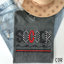 Load image into Gallery viewer, Soccer Mama Checkered Color Dropdown TRANSFER FEB COR