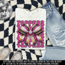 Load image into Gallery viewer, Pink Faux Rhinestone Bow Mascots Dropdown TRANSFER CAP SEPT 24