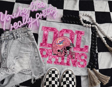 Load image into Gallery viewer, PINK Football Team Helmet Faux Embroidery DROPDOWN TRANSFER TGG