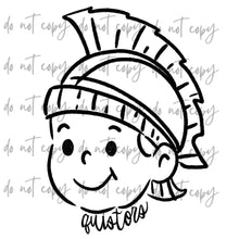 Load image into Gallery viewer, Doodle Single Color Mascots Dropdown TRANSFER