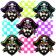 Load image into Gallery viewer, Neon Check Distressed Mascots TRANSFER CYBER JUNE 26