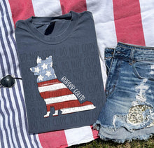 Load image into Gallery viewer, Patriotic Dog Designs White Text SWD MAY DROPDOWN TRANSFER