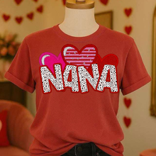 Load image into Gallery viewer, Valentines Names Heart Trio Faux Embroidery DROPDOWN TRANSFER CSD JAN 26