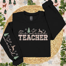 Load image into Gallery viewer, One Lucky Title Reindeer Faux Embroidery With Sleeve TRANSFER AGCM
