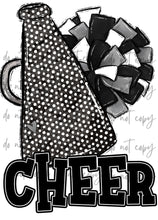 Load image into Gallery viewer, Cheer Megaphone (Add Name) Customized DTF TRANSFER