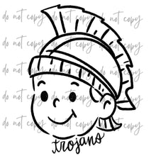 Load image into Gallery viewer, Doodle Single Color Mascots Dropdown TRANSFER