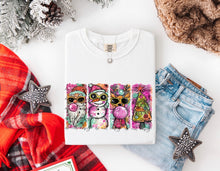 Load image into Gallery viewer, Retro Christmas Characters 4 Block TRANSFER