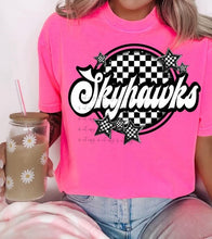 Load image into Gallery viewer, Black White Checkered Retro Star Mascot TRANSFER BIA JAN