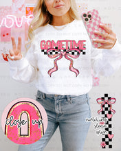 Load image into Gallery viewer, Sweet Bow Checkered Mascots With SLEEVE OPTION TRANSFER CAP JAN