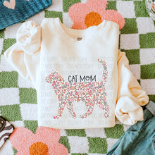 Load image into Gallery viewer, Floral Cat Mom DROPDOWN TRANSFER SWD FEB