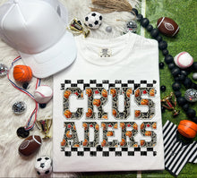 Load image into Gallery viewer, Basketball Faux Embroidery Checkered Mascots DROPDOWN TRANSFER CAP