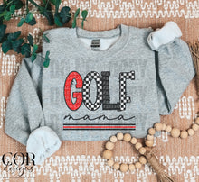 Load image into Gallery viewer, Golf Mama Checkered Color Dropdown TRANSFER MAR COR