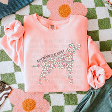 Load image into Gallery viewer, Floral Dog Mom DROPDOWN TRANSFER SWD FEB