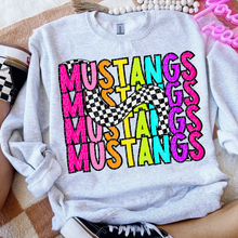 Load image into Gallery viewer, 80’s Stacked Checker Mascots DROPDOWN TRANSFER CSD FEB 26