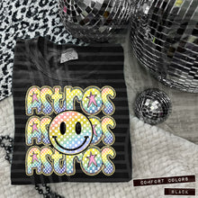 Load image into Gallery viewer, Rainbow Checker Happy Stacked Mascots Dropdown TRANSFER CAP JUNE 25