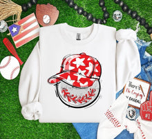 Load image into Gallery viewer, Play Ball Happy Face Hat Baseball DROPDOWN TRANSFER BIA