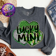 Load image into Gallery viewer, Green Glitter Paintbrush Shamrock DROPDOWN TRANSFER VP JAN 25