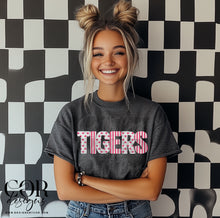 Load image into Gallery viewer, Pink White Hearts Stripes Mascots, Names, Occupations TRANSFER COR JAN