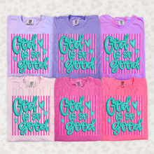 Load image into Gallery viewer, God Is Good Pink Stripes TRANSFER SWD APR 26