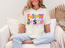 Load image into Gallery viewer, Follow Jesus Block Letters TRANSFER ET OCT 25