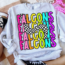 Load image into Gallery viewer, 80’s Stacked Checker Mascots DROPDOWN TRANSFER CSD FEB 26