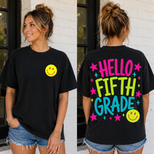 Load image into Gallery viewer, Hello Pink Yellow Smile Grades WITH POCKET DROPDOWN TRANSFER PARJO JULY 26