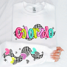 Load image into Gallery viewer, Bright Checkered States(All 50 states available) DTF TRANSFER