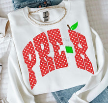 Load image into Gallery viewer, Red Polka Dot Apple Grades DROPDOWN TRANSFER ET JUNE 26