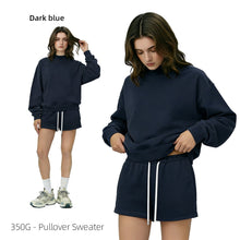 Load image into Gallery viewer, Women’s Blank Mock Neck Pullover & Short Set 12 Colors