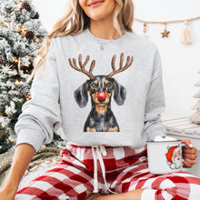 Load image into Gallery viewer, Christmas Red Nose Antler Dogs Dropdown TRANSFER