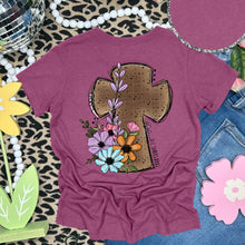 Load image into Gallery viewer, Amazing Grace Floral Cross With Pocket TRANSFER SDD FEB 26