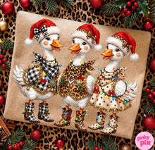 Load image into Gallery viewer, Christmas Lights Outfit Duck Trio TRANSFER ET AUG 26