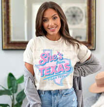 Load image into Gallery viewer, She's From Texas Pink Blue TRANSFER ET MAR 26