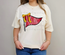 Load image into Gallery viewer, Softball Pennant Bow Dropdown TRANSFER TGG FEB