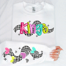 Load image into Gallery viewer, Bright Checkered Mascot With Sleeve Option DTF TRANSFER CSD