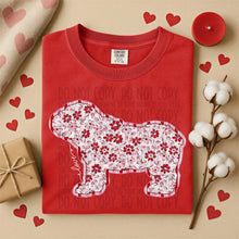 Load image into Gallery viewer, Valentine Red Floral Dog Breed Option DROPDOWN TRANSFER SWD DEC 25
