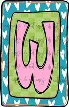Load image into Gallery viewer, Valentines Box Letter Name CUSTOMIZED DTF Transfer