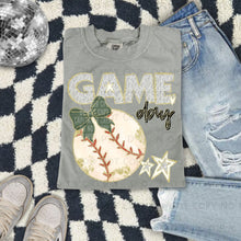 Load image into Gallery viewer, Dalmatian Game Day Baseball With Bow DROPDOWN TRANSFER CAP FEB