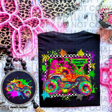 Load image into Gallery viewer, Monster J Neon Truck DROPDOWN With Pocket TRANSFER SWEET STAR FEB 26